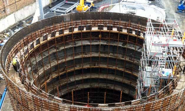 Biomass woodchip storage silo