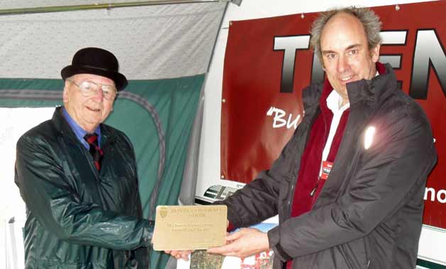 Receiving Royal Cornwall Gold award