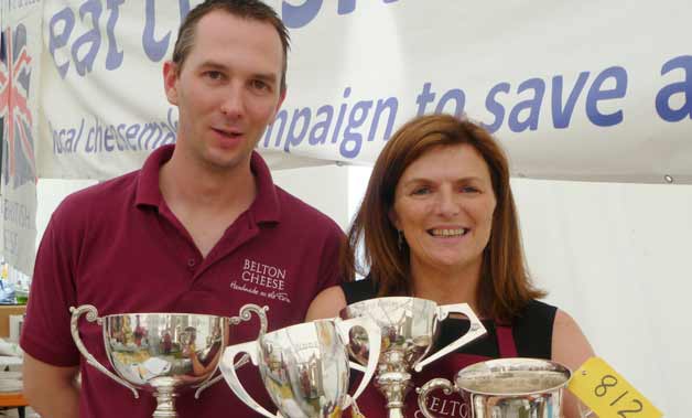 Steve Walton and Alison Taylor from Belton Farm Cheese