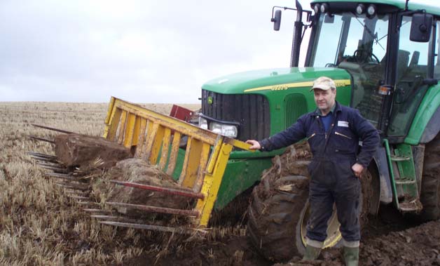 Willie Thomson with his tractor